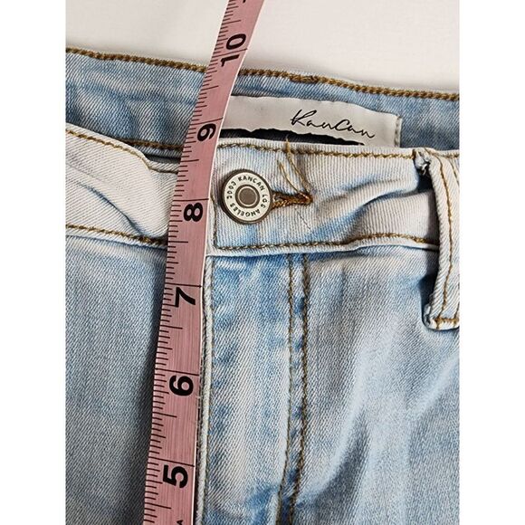 Kancan Distressed Rainbow Pocket, Skinny Size 7/27 Denim - Picture 3 of 9
